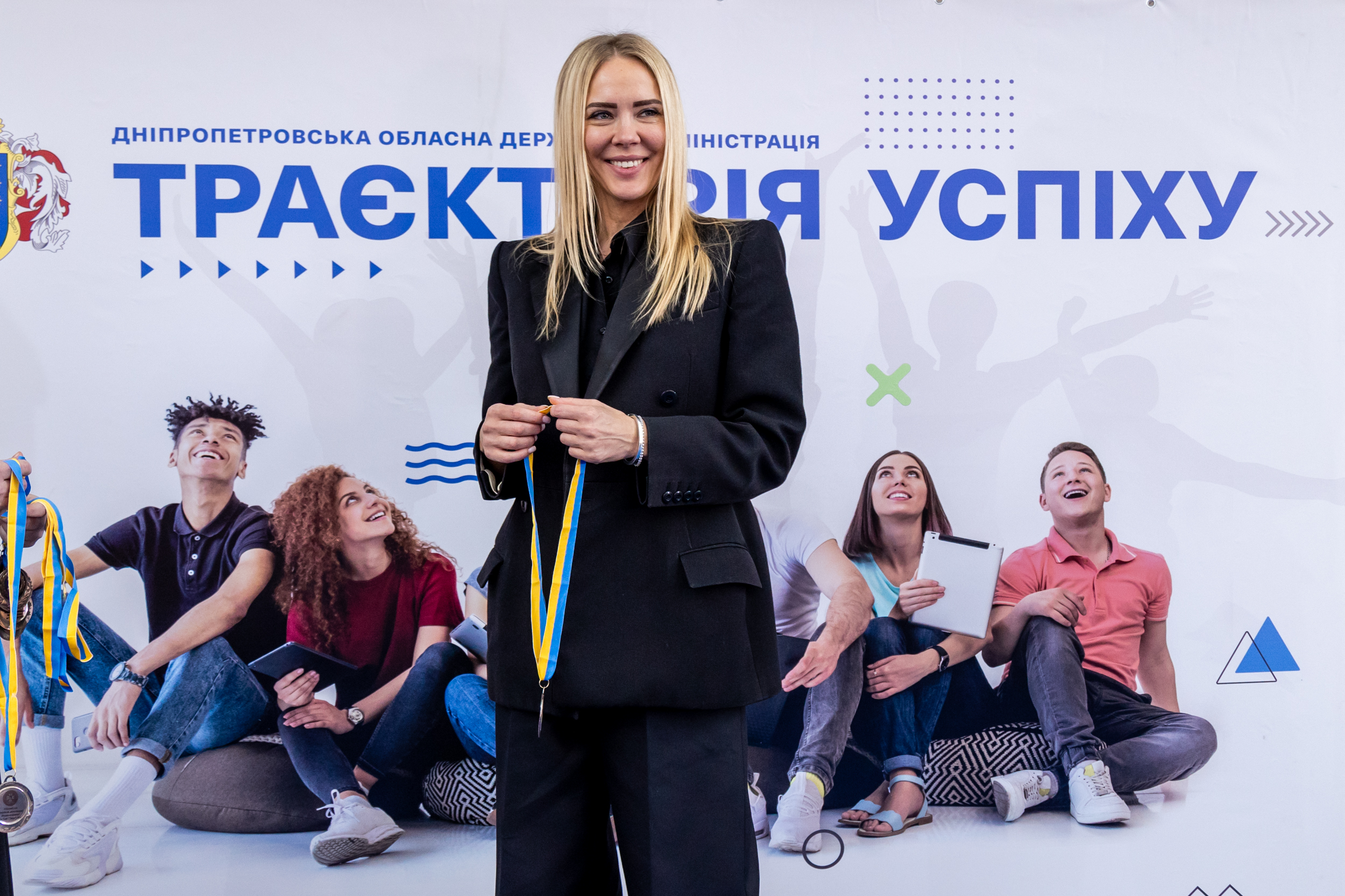 Заступник начальника голови Дніпропетровської ОВА Ірина Грицай під час вітального слова