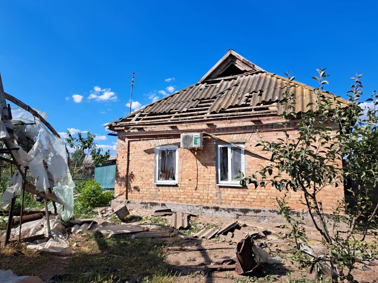 Пошкоджений будинок