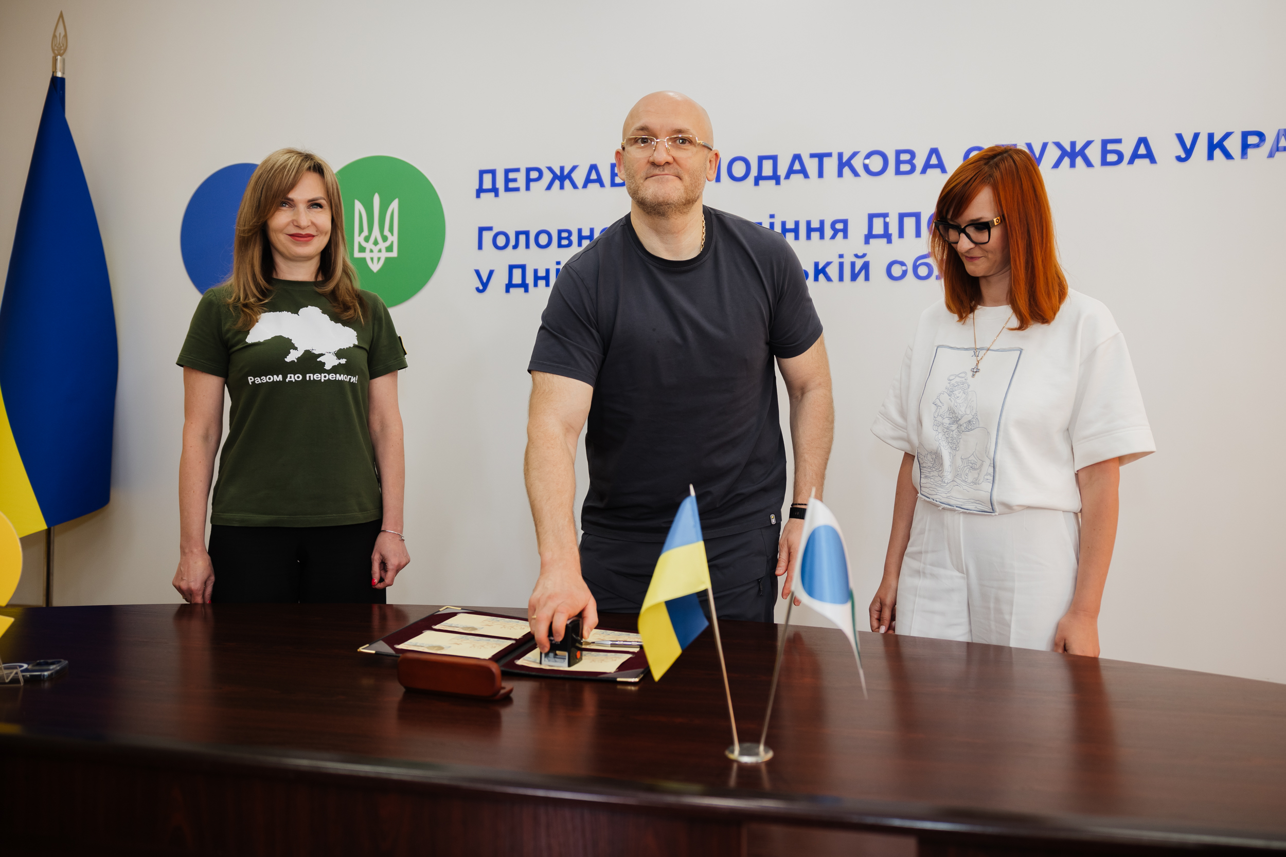 Перший заступник очільника області Володимир Орлов під час церемонії спецпогашення нової марки