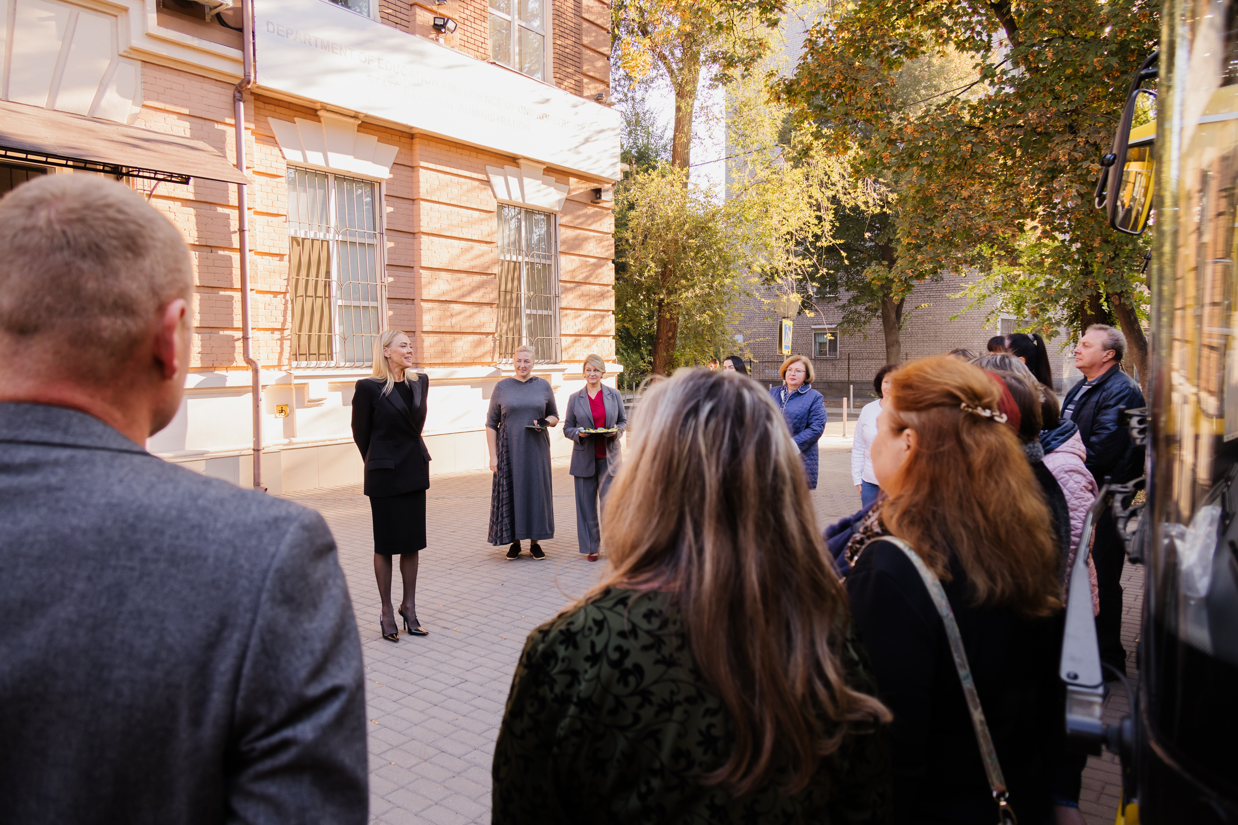 Ірина Грицай виступила перед присутніми із вітальним словом 