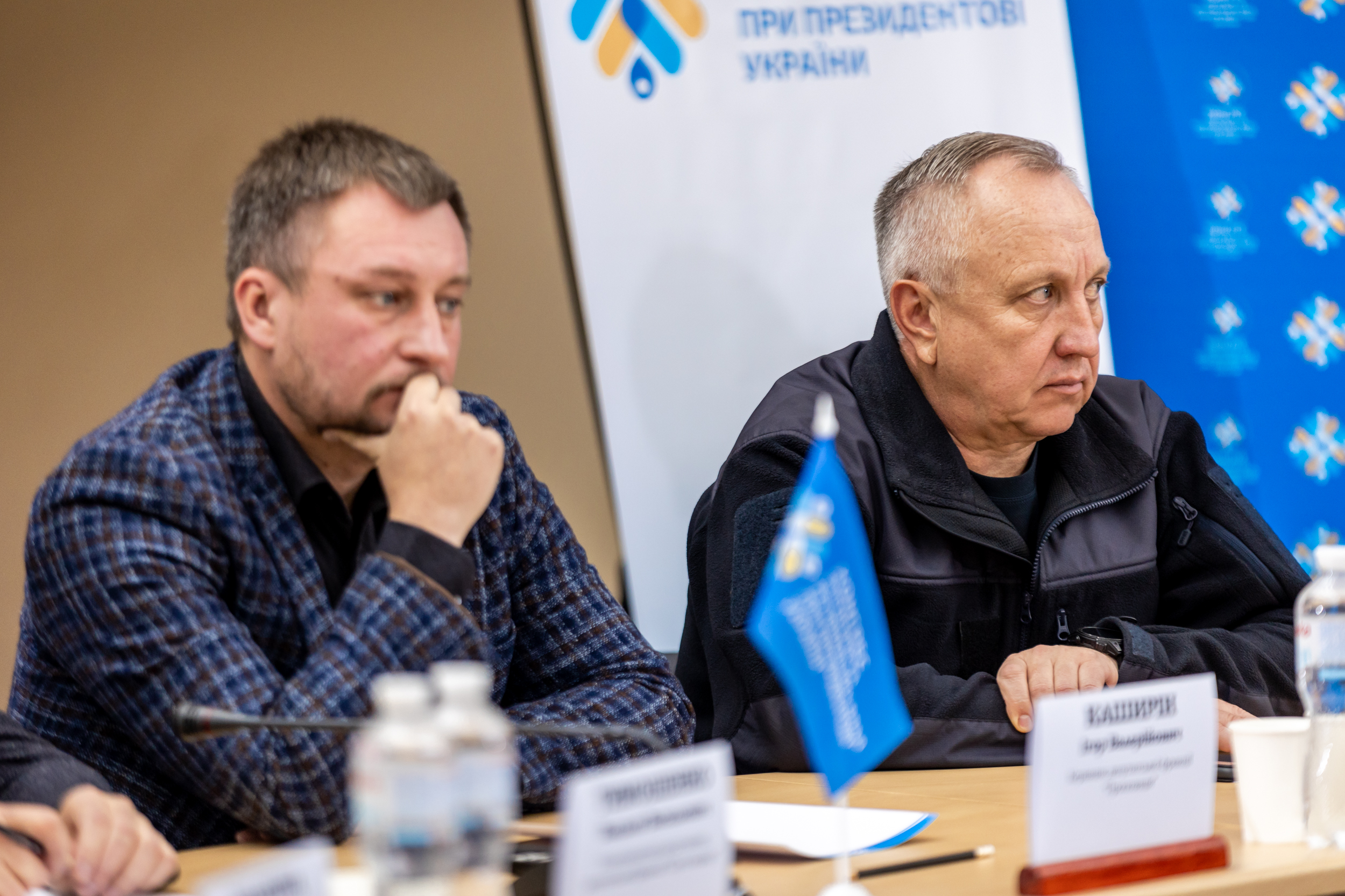 Перший заступник начальника ОВА Андрій Кульбач та керівник депутатської фракції «Пропозиція» Ігор Каширін