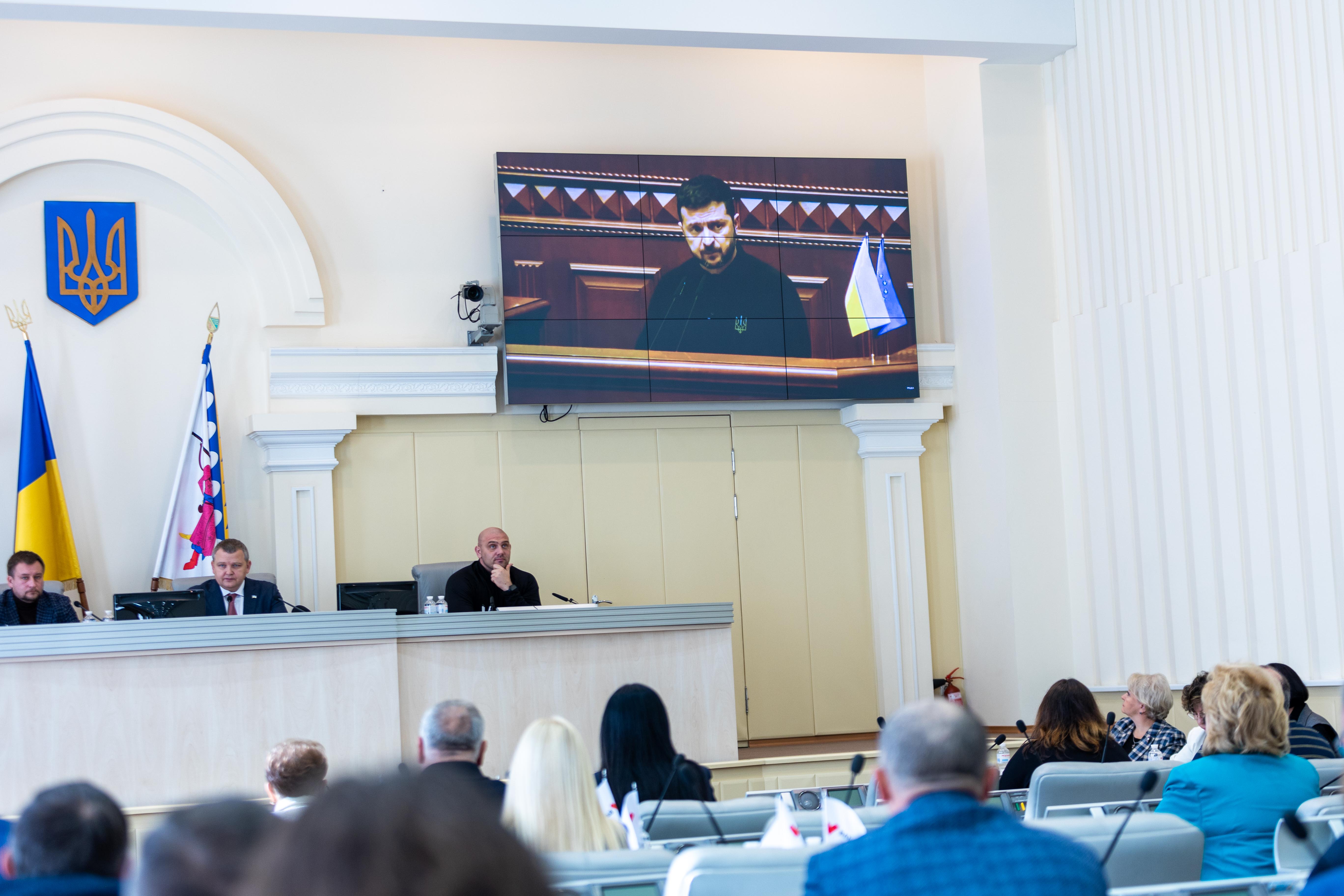 Перед голосування депутати заслухали Президента Володимира Зеленського