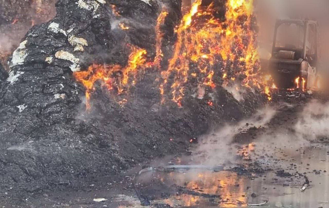 У Кам'янському районі займання було на підприємстві. 