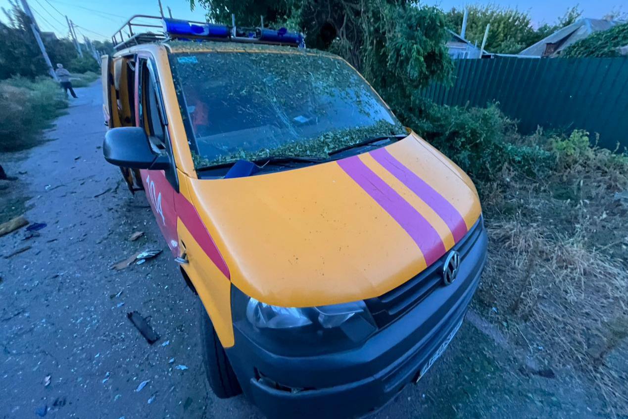  Побитий автомобіль газової служби