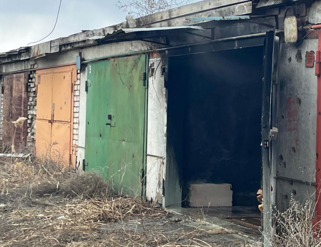 Гараж після пожежі