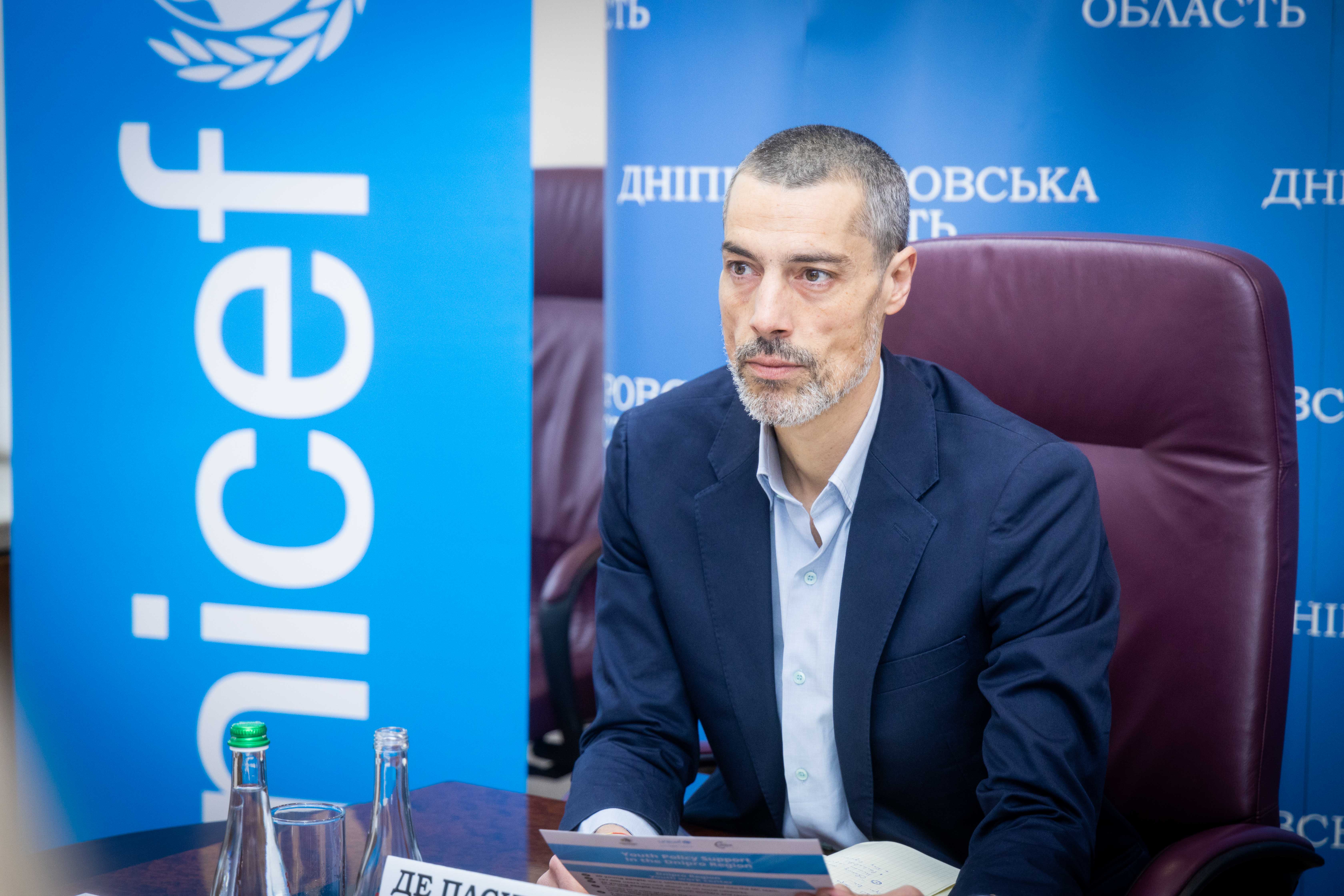 керівник Дніпропетровського польового офісу ЮНІСЕФ Пабло де Паскуаль