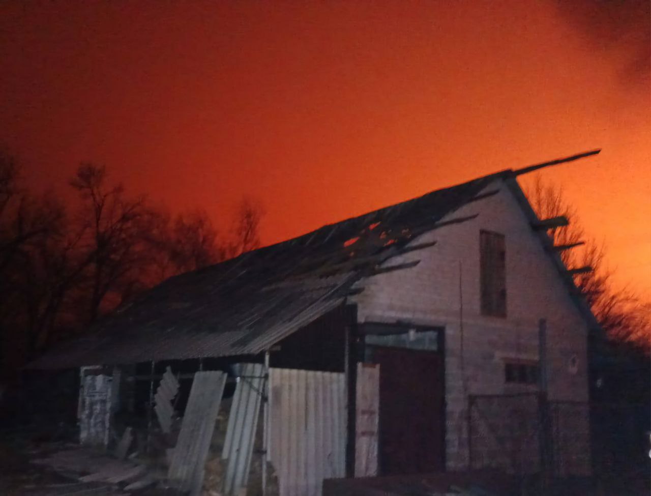 Пошкоджений будинок у Самарівському районі