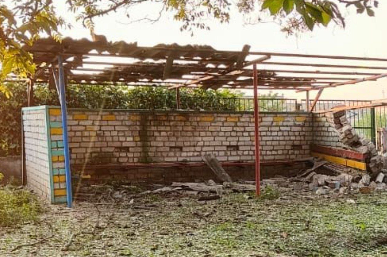 Понівечене подвір’я дитсадка 