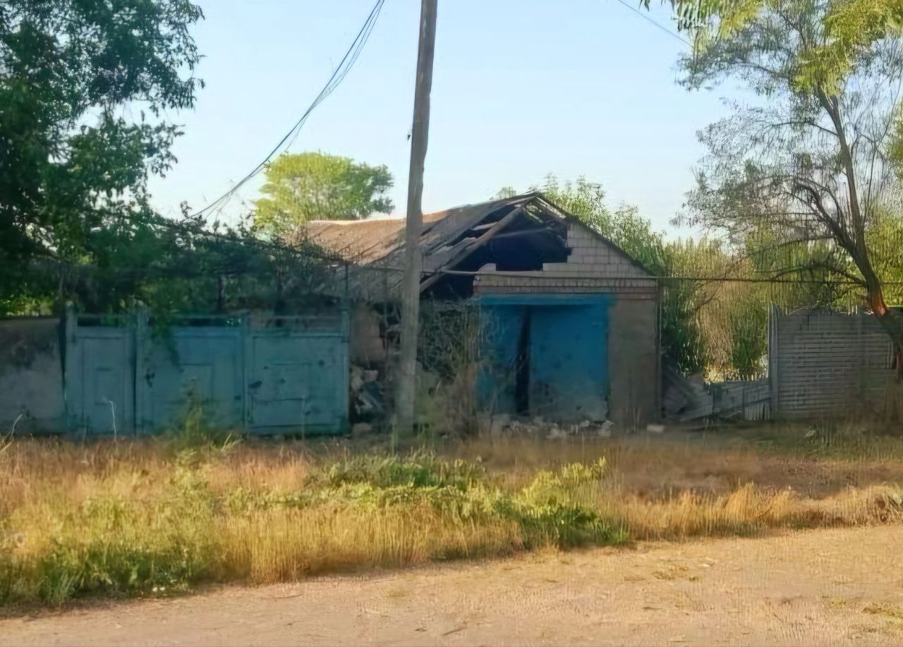  Пошкоджений гараж на Нікопольщині