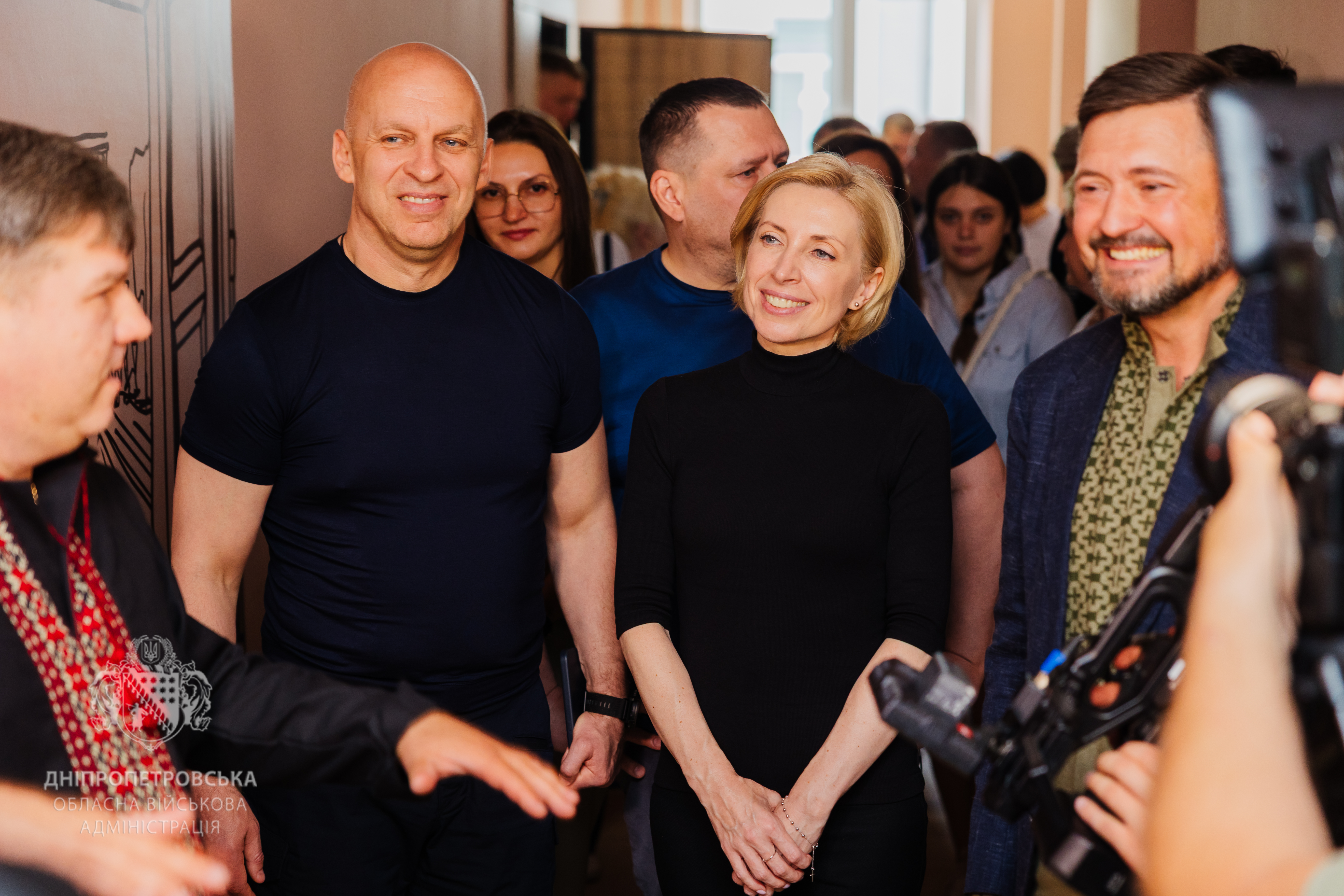 Начальник Донецької ОВА Вадим Філашкін, заступник керівника Офісу Президента Ірина Верещук та Маріупольський міський голова Вадим Бойченко