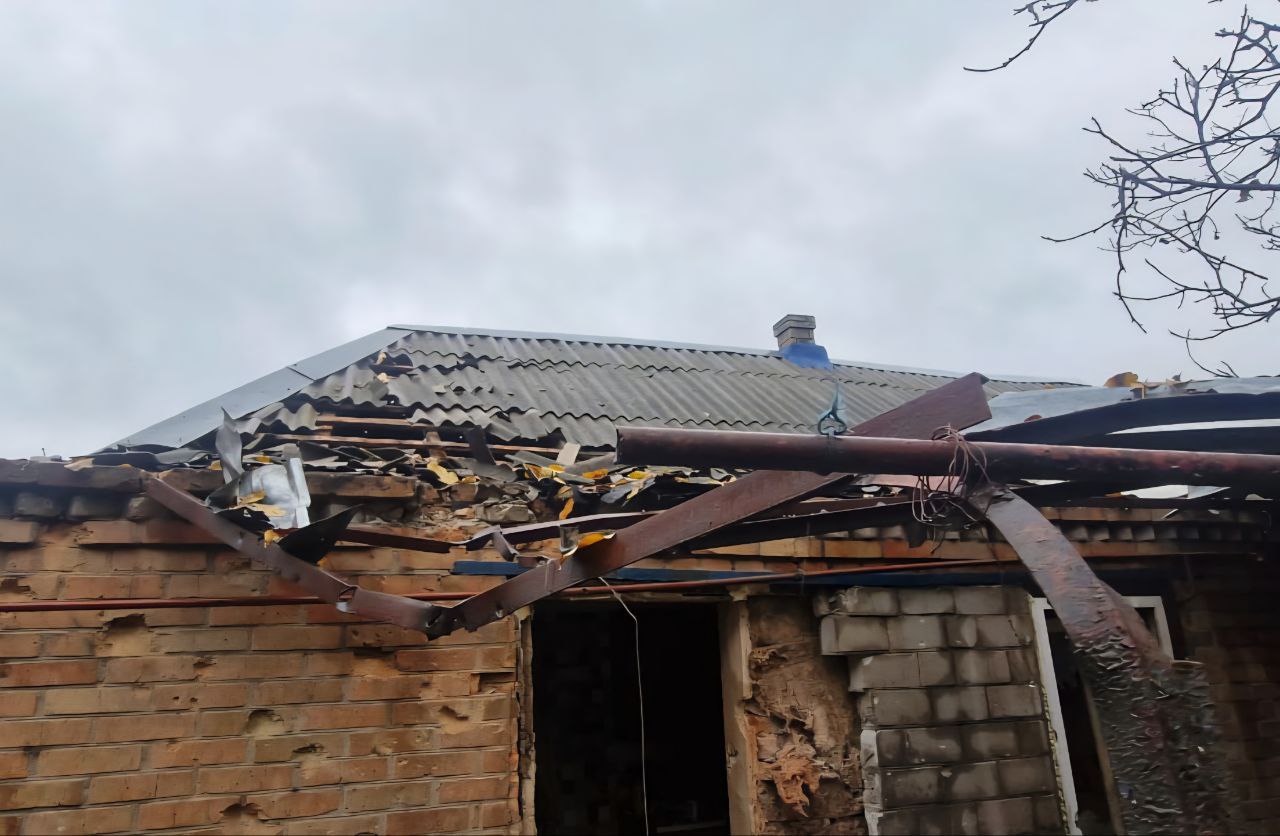 Пошкоджена внаслідок удару хата