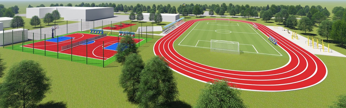 На шкільному стадіоні в Марганці облаштують велике футбольне поле та безліч спортмайданчиків