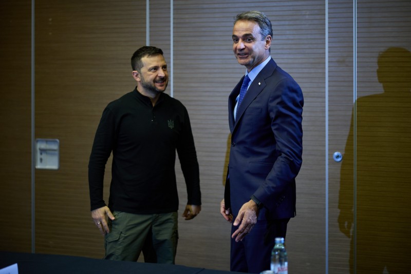 Президент України Володимир Зеленський та прем'єр-міністр Греції