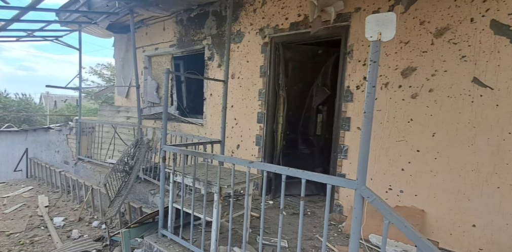 Потрощений приватний будинок на Нікопольщині