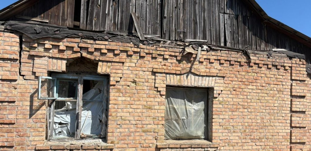 Пошкоджений приватний будинок